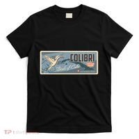 Cuba Travel Retro Banner Bird Watching Colibri T-Shirt thumb 0