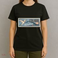 Cuba Travel Retro Banner Bird Watching Colibri T-Shirt thumb 4