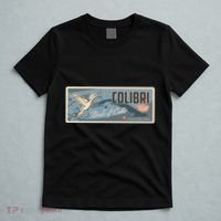 Cuba Travel Retro Banner Bird Watching Colibri T-Shirt thumb 5