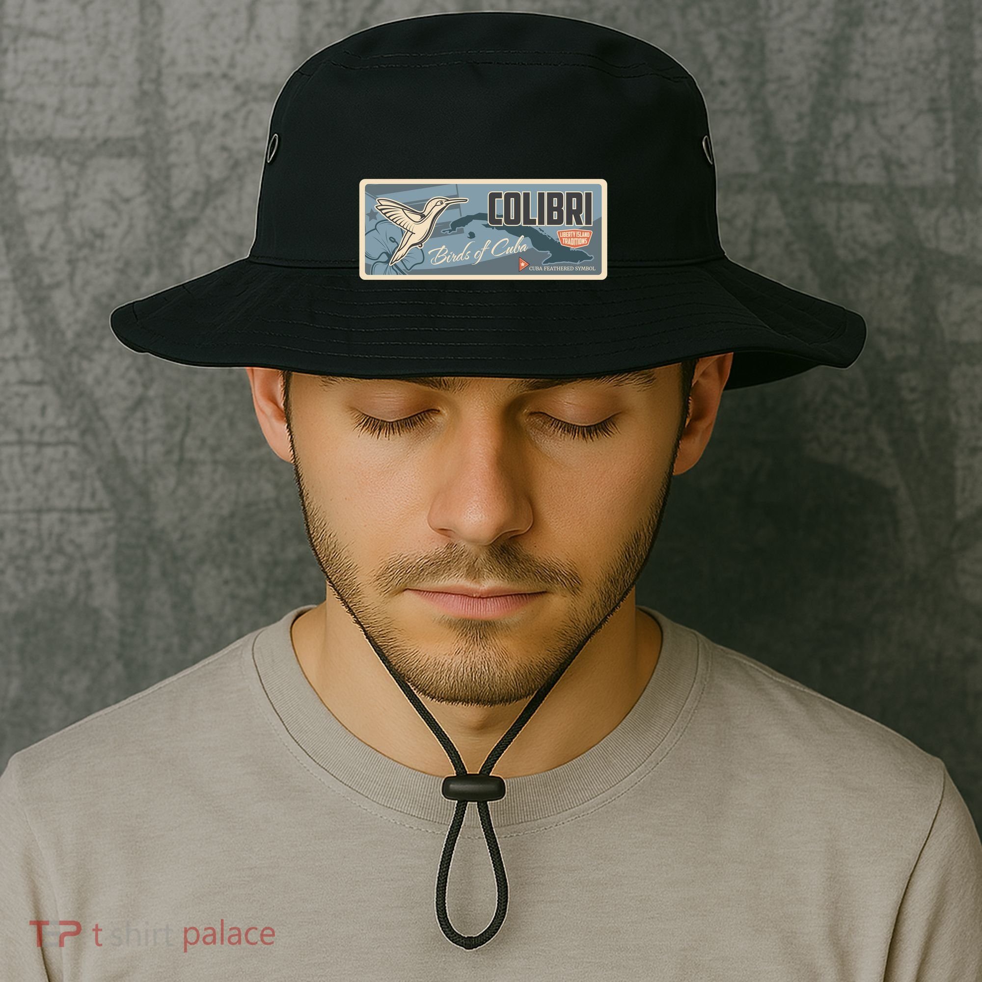 Cuba Travel Retro Banner Bird Watching Colibri Bucket Hat