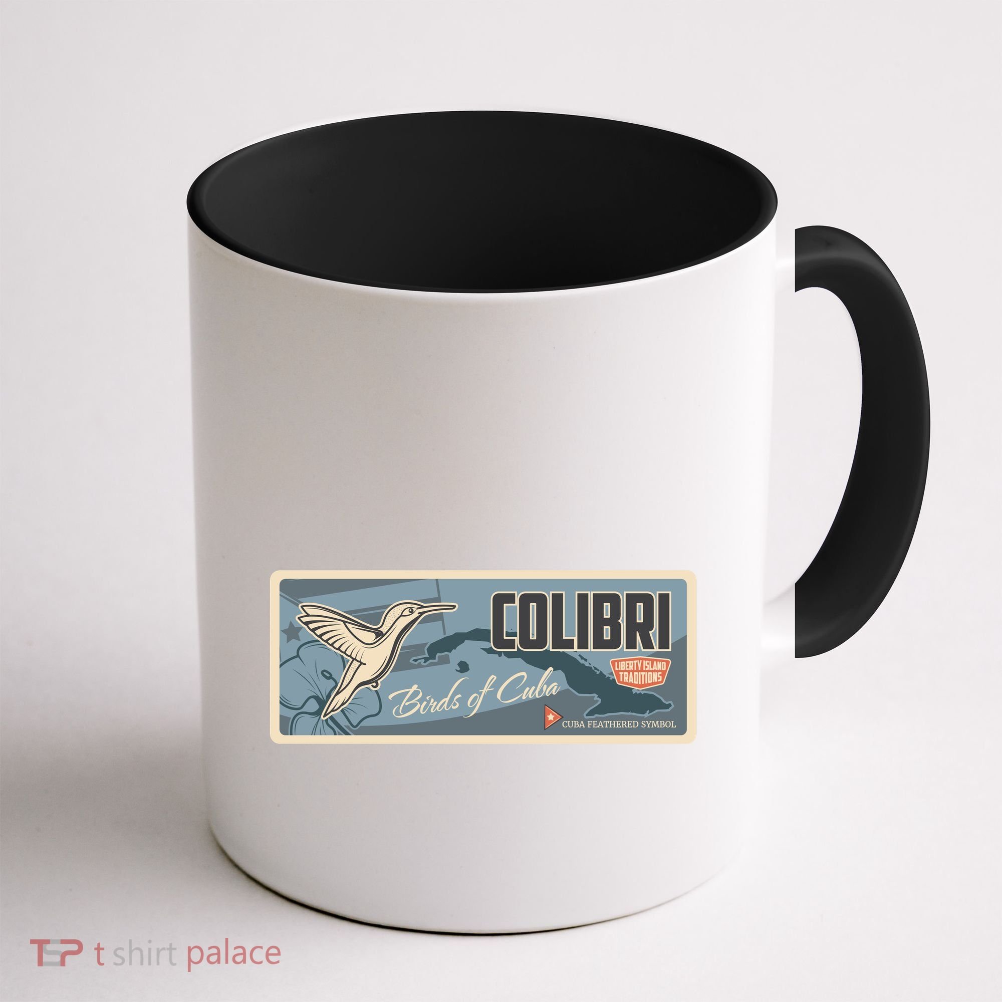 Cuba Travel Retro Banner Bird Watching Colibri Coffee Mug
