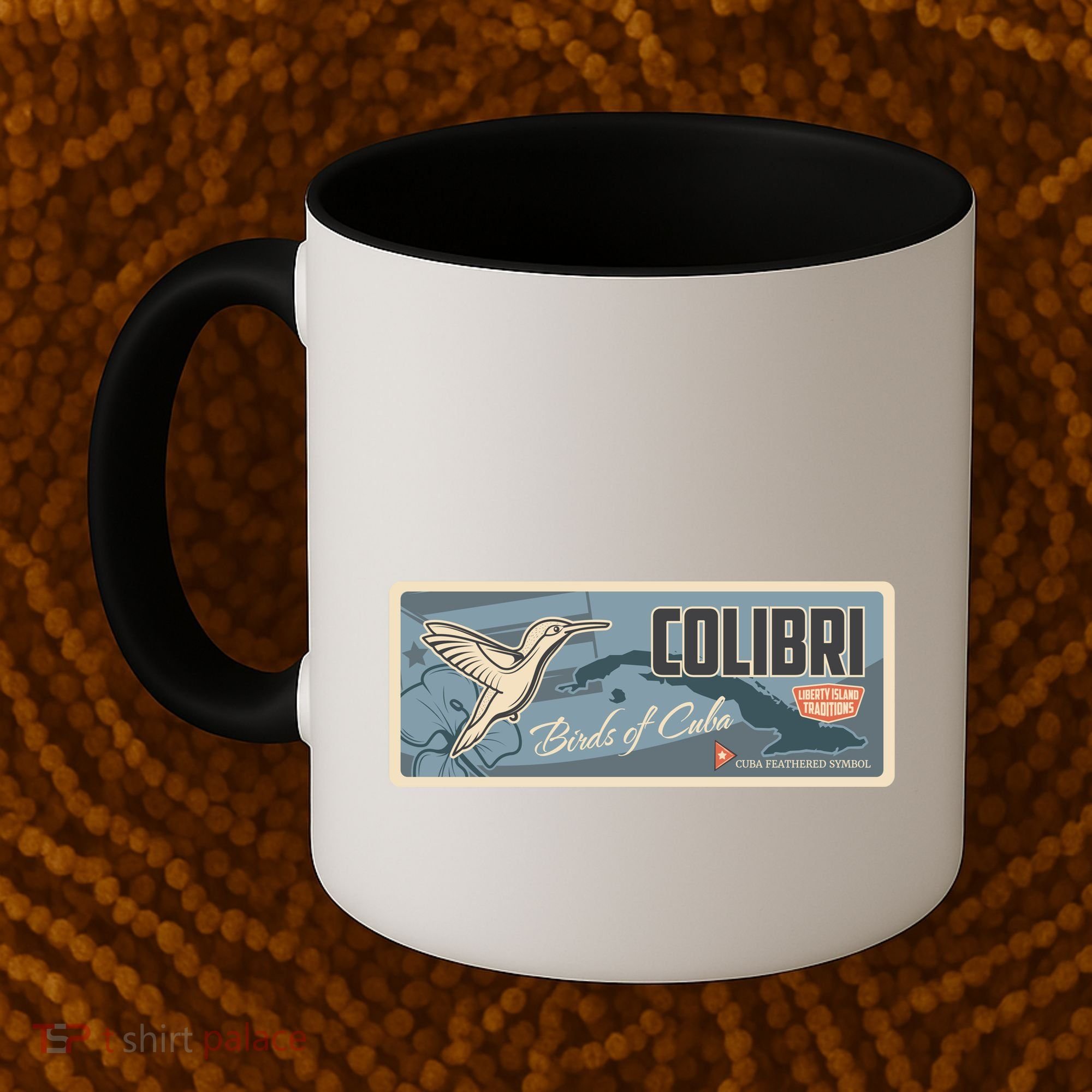 Cuba Travel Retro Banner Bird Watching Colibri Coffee Mug