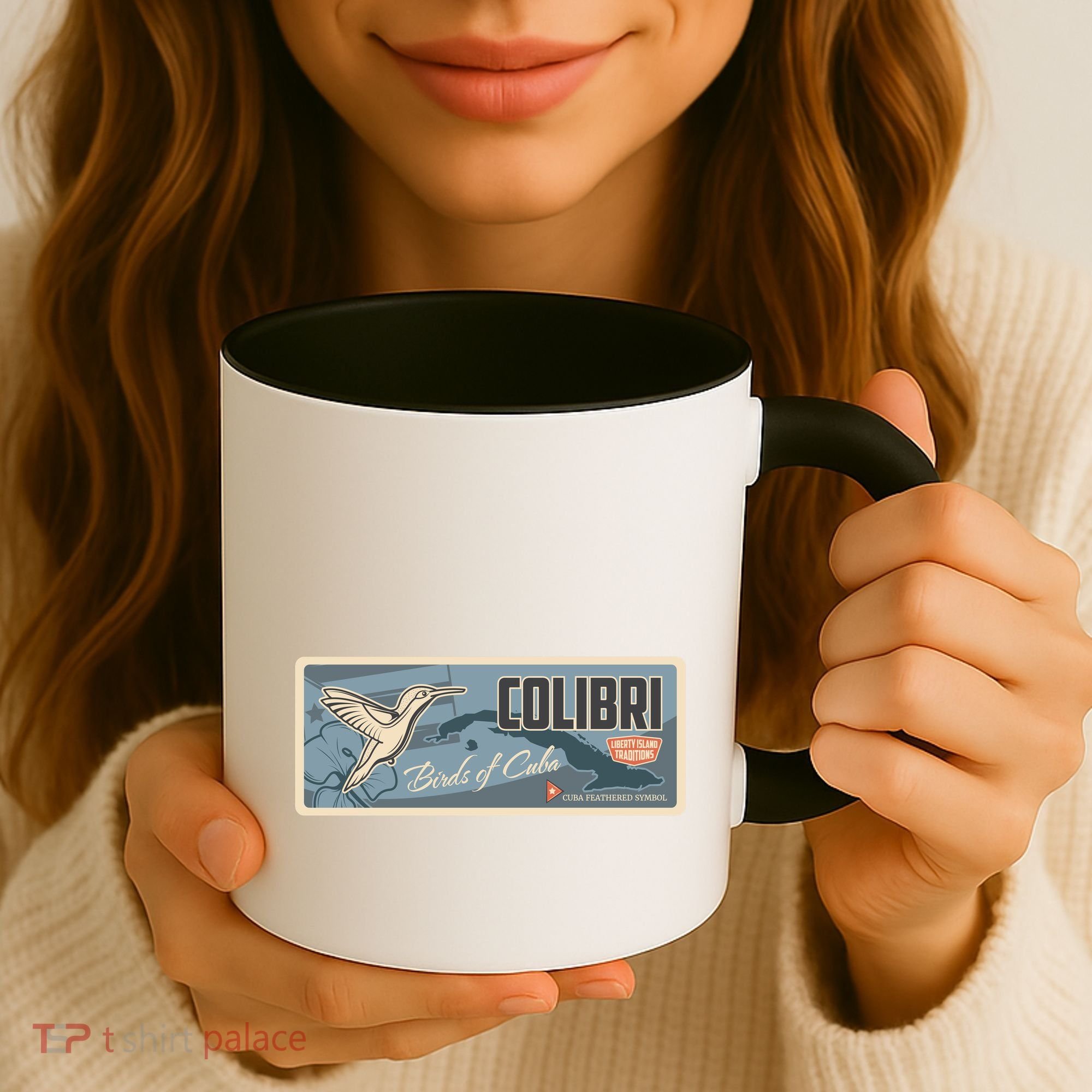 Cuba Travel Retro Banner Bird Watching Colibri Coffee Mug