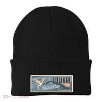 Cuba Travel Retro Banner Bird Watching Colibri Beanie thumb 0