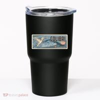 Cuba Travel Retro Banner Bird Watching Colibri Tumbler thumb 0