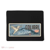 Cuba Travel Retro Banner Bird Watching Colibri Mousepad thumb 0