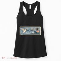 Cuba Travel Retro Banner Bird Watching Colibri Women's Tank Top thumb 0