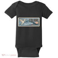 Cuba Travel Retro Banner Bird Watching Colibri Baby Bodysuit thumb 0