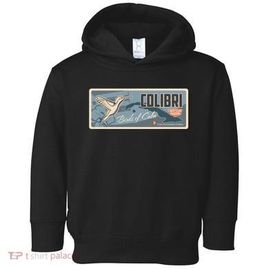 Cuba Travel Retro Banner Bird Watching Colibri Toddler Hoodie
