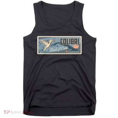 Cuba Travel Retro Banner Bird Watching Colibri Tank Top