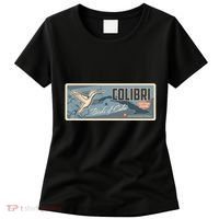 Cuba Travel Retro Banner Bird Watching Colibri Women's T-Shirt thumb 0