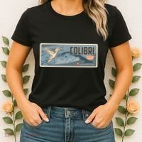 Cuba Travel Retro Banner Bird Watching Colibri Women's T-Shirt thumb 2