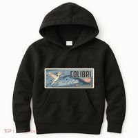 Cuba Travel Retro Banner Bird Watching Colibri Kids Hoodie thumb 0