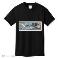 Cuba Travel Retro Banner Bird Watching Colibri Kids T-Shirt thumb 0
