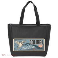 Cuba Travel Retro Banner Bird Watching Colibri Tote Bag thumb 0