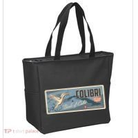 Cuba Travel Retro Banner Bird Watching Colibri Tote Bag thumb 2