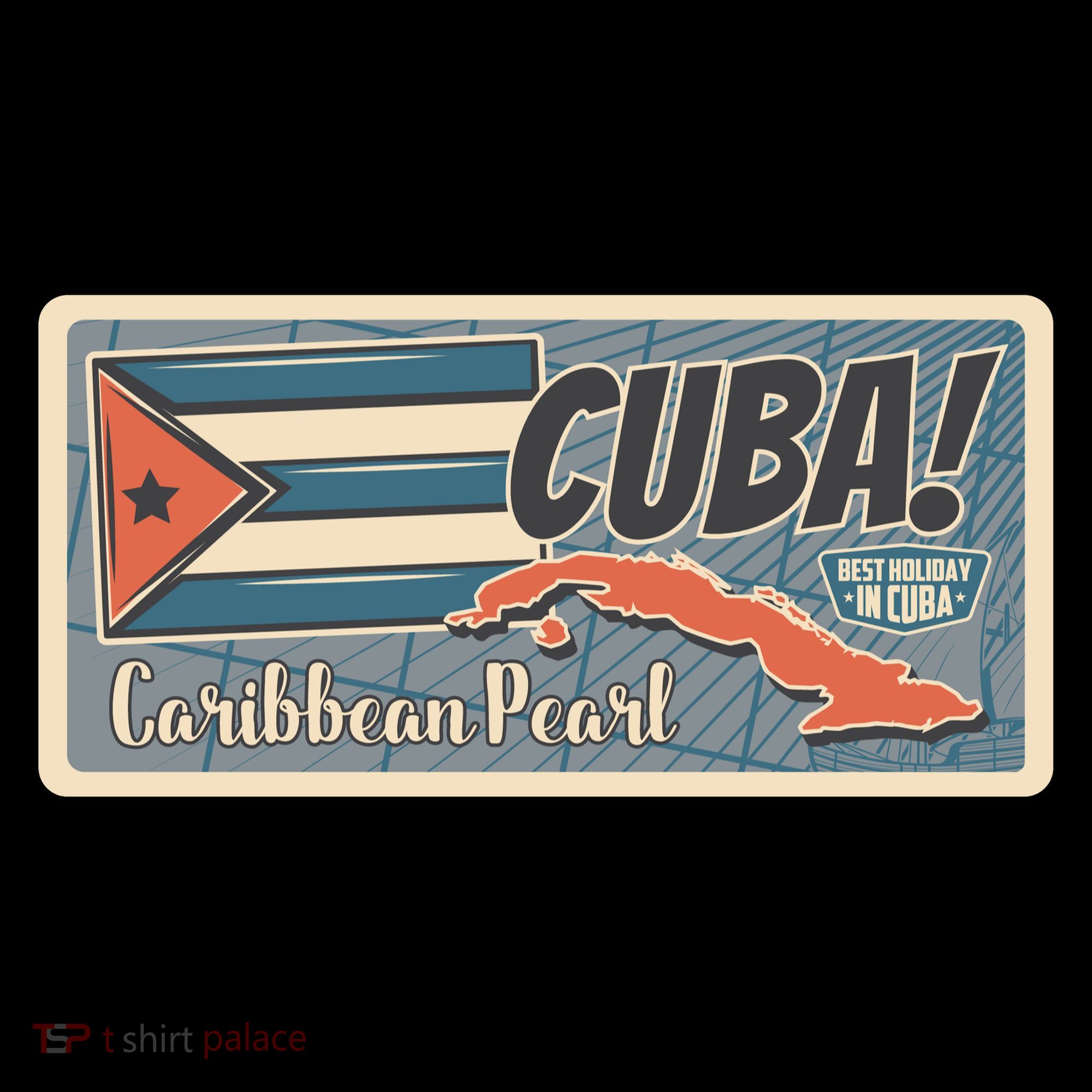 Cuba Travel Retro Banner Caribbean Pearl Coffee Mug