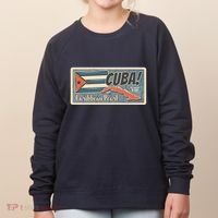Cuba Travel Retro Banner Caribbean Pearl Women's Sweatshirt thumb 0
