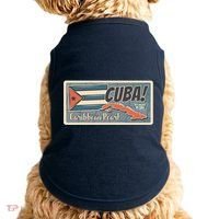 Cuba Travel Retro Banner Caribbean Pearl Doggie Tank thumb 0