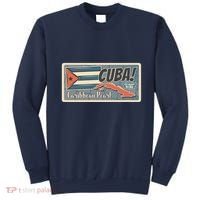 Cuba Travel Retro Banner Caribbean Pearl Sweatshirt thumb 0