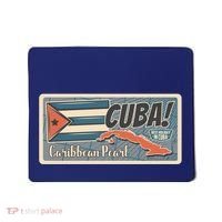 Cuba Travel Retro Banner Caribbean Pearl Mousepad thumb 0