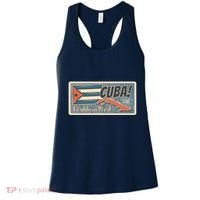 Cuba Travel Retro Banner Caribbean Pearl Women's Tank Top thumb 0