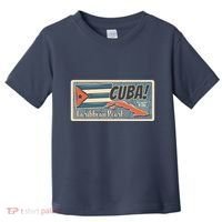 Cuba Travel Retro Banner Caribbean Pearl Toddler T-Shirt thumb 0