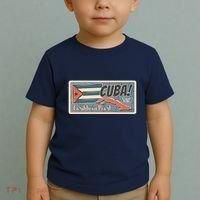 Cuba Travel Retro Banner Caribbean Pearl Toddler T-Shirt thumb 2