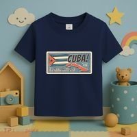 Cuba Travel Retro Banner Caribbean Pearl Toddler T-Shirt thumb 3