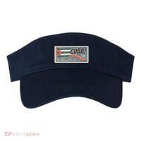 Cuba Travel Retro Banner Caribbean Pearl Visor thumb 0