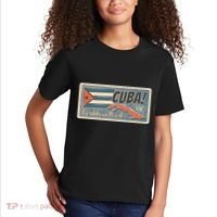 Cuba Travel Retro Banner Caribbean Pearl Kids T-Shirt thumb 2