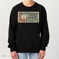 Cuba Travel Retro Banner Cuban Coffee Women's Sweatshirt thumb 0