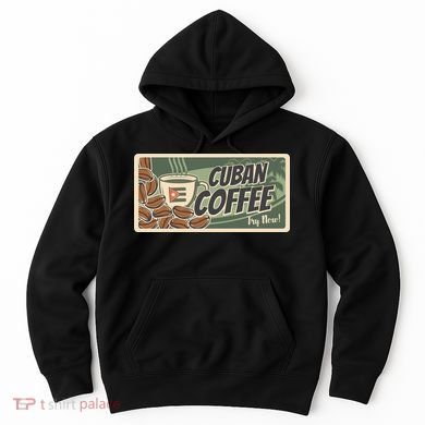 Cuba Travel Retro Banner Cuban Coffee Hoodie