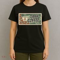 Cuba Travel Retro Banner Cuban Coffee T-Shirt thumb 4