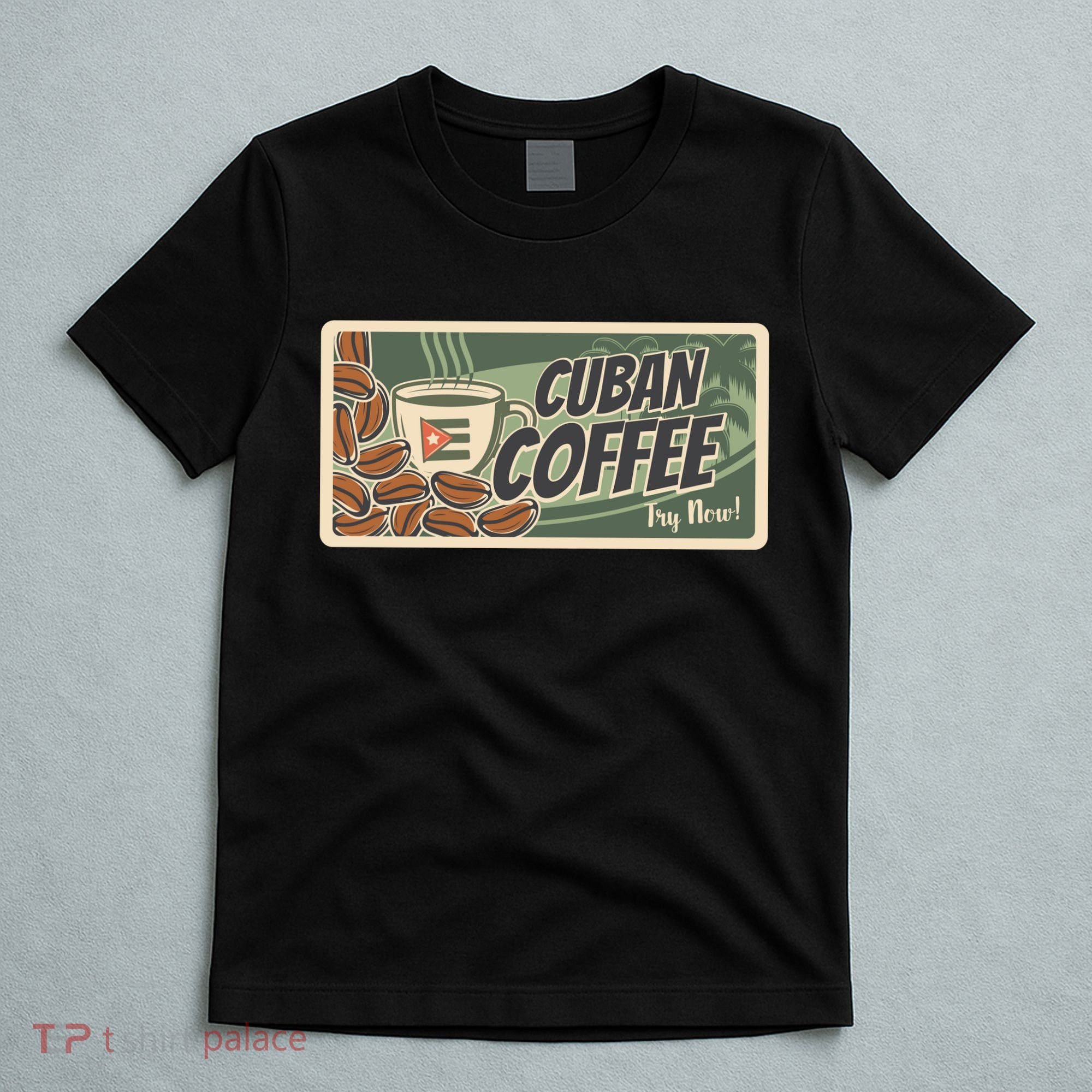 Cuba Travel Retro Banner Cuban Coffee T-Shirt