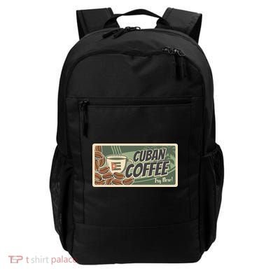 Cuba Travel Retro Banner Cuban Coffee Backpack