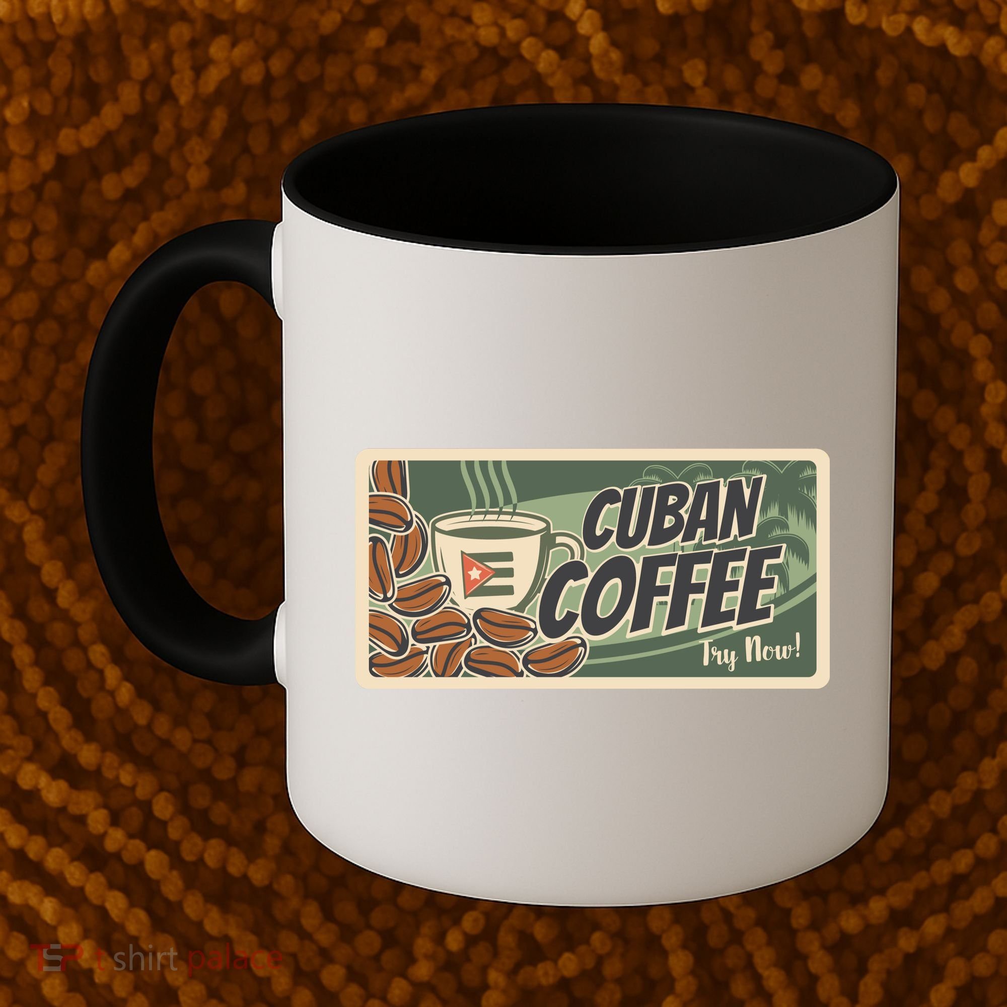 Cuba Travel Retro Banner Cuban Coffee Coffee Mug