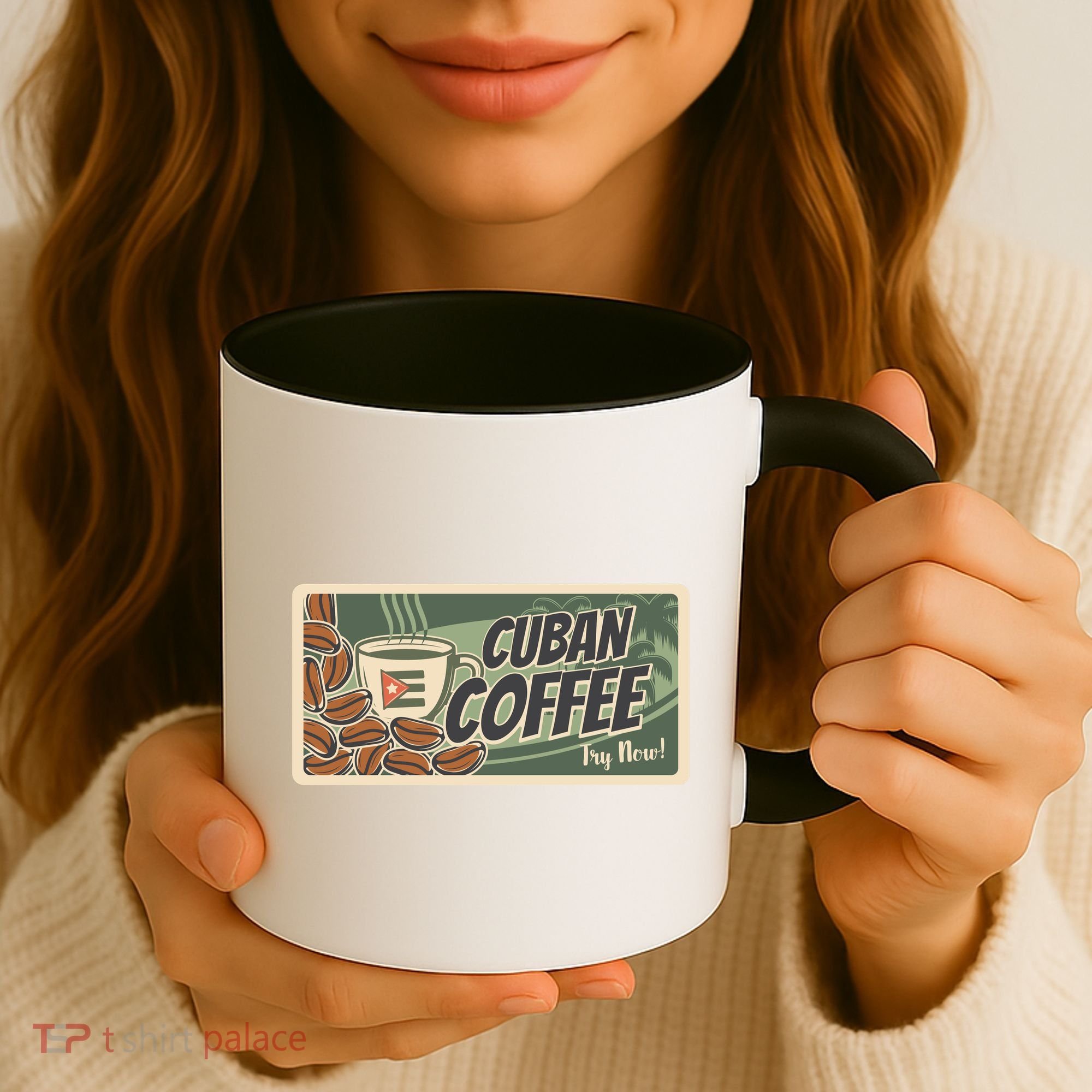 Cuba Travel Retro Banner Cuban Coffee Coffee Mug