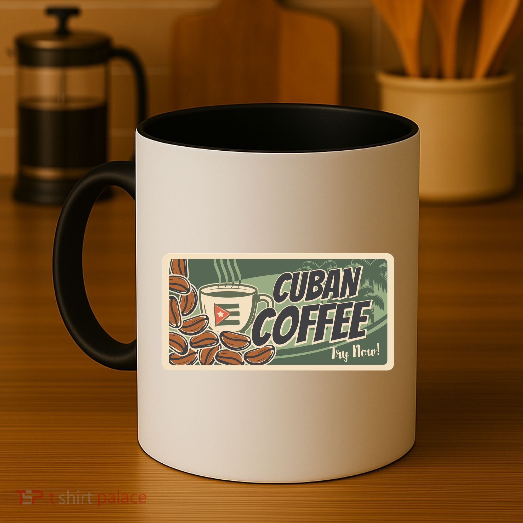 Cuba Travel Retro Banner Cuban Coffee Coffee Mug