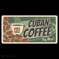 Cuba Travel Retro Banner Cuban Coffee Coaster thumb 2