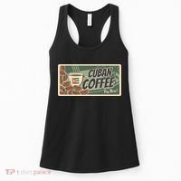 Cuba Travel Retro Banner Cuban Coffee Women's Tank Top thumb 0