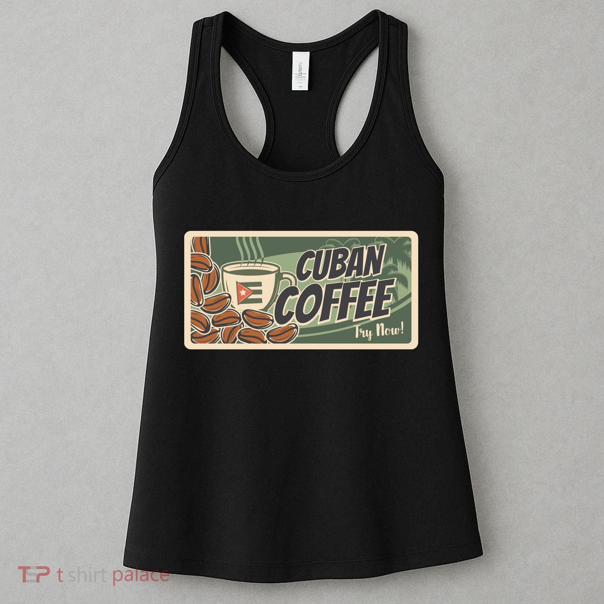 Cuba Travel Retro Banner Cuban Coffee Women's Tank Top