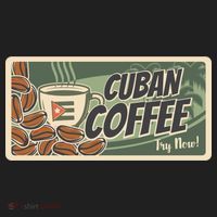 Cuba Travel Retro Banner Cuban Coffee Hat thumb 2