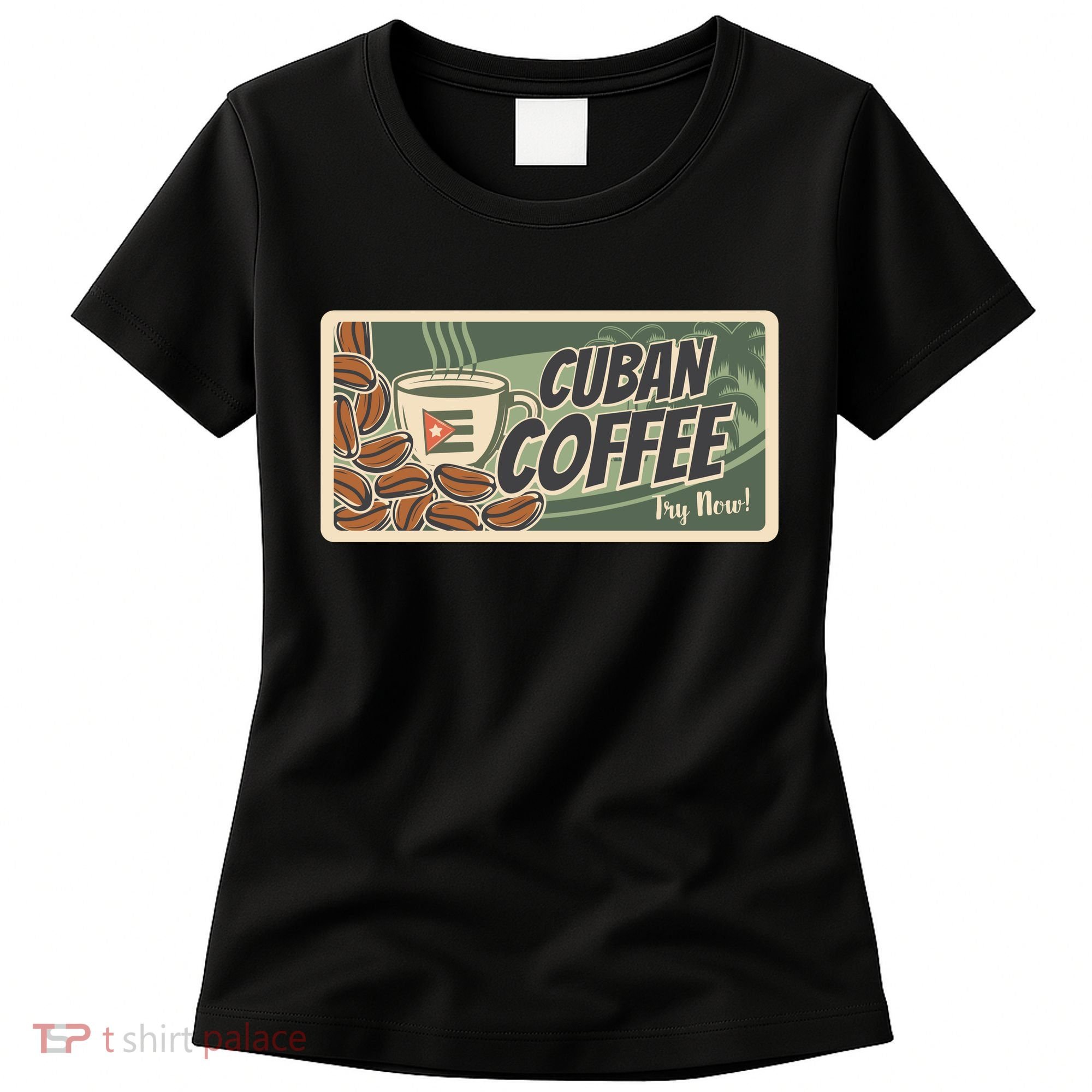 Cuba Travel Retro Banner Cuban Coffee Women's T-Shirt