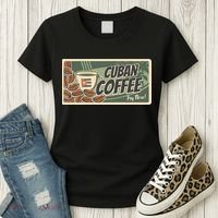 Cuba Travel Retro Banner Cuban Coffee Women's T-Shirt thumb 3
