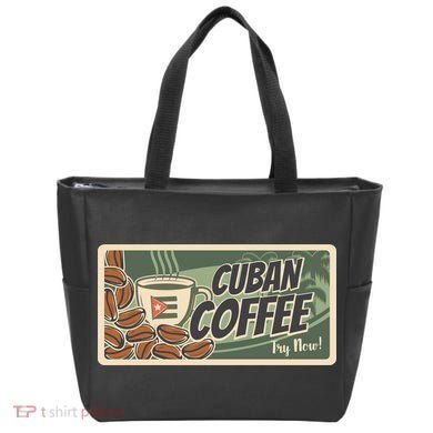 Cuba Travel Retro Banner Cuban Coffee Tote Bag