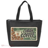Cuba Travel Retro Banner Cuban Coffee Tote Bag thumb 0