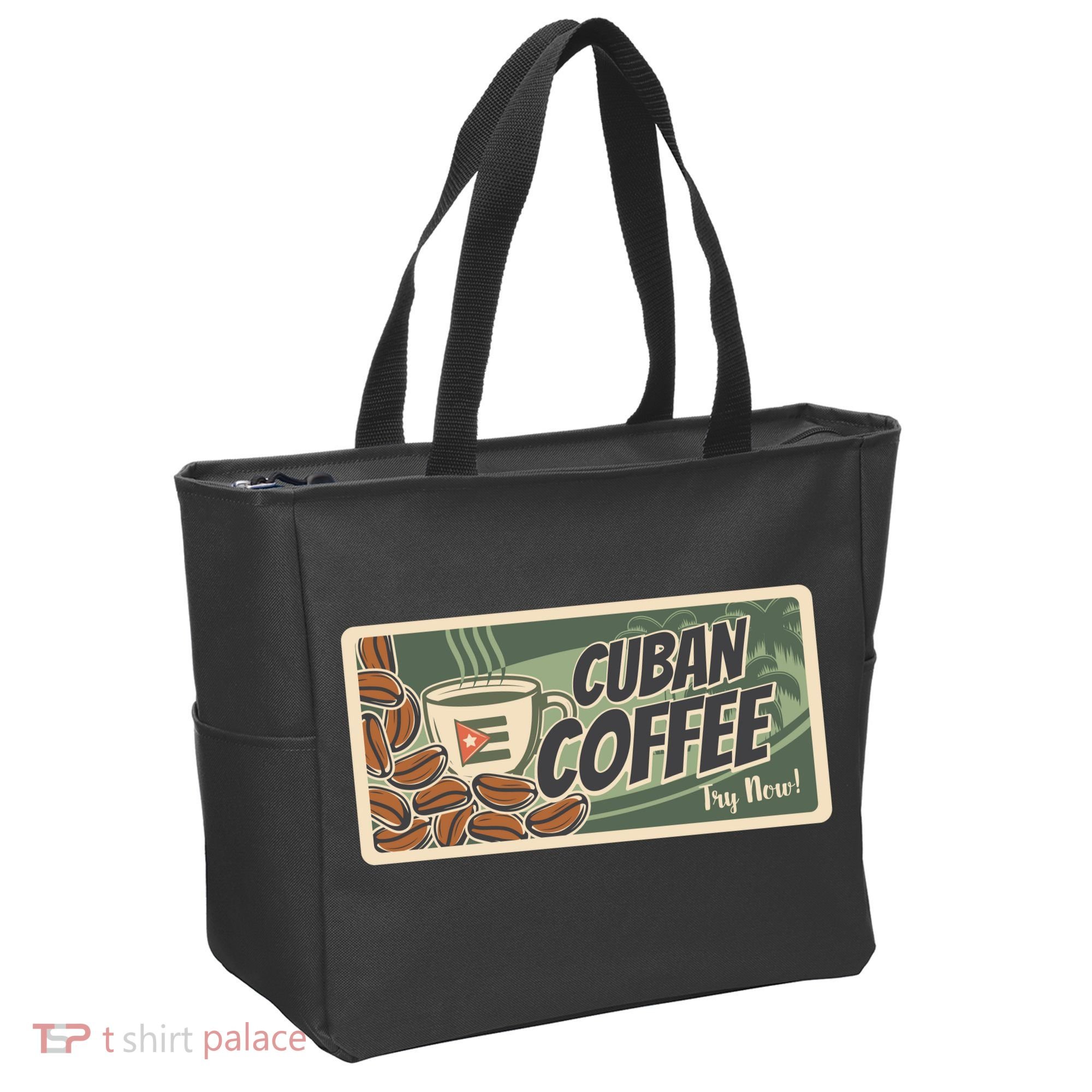 Cuba Travel Retro Banner Cuban Coffee Tote Bag