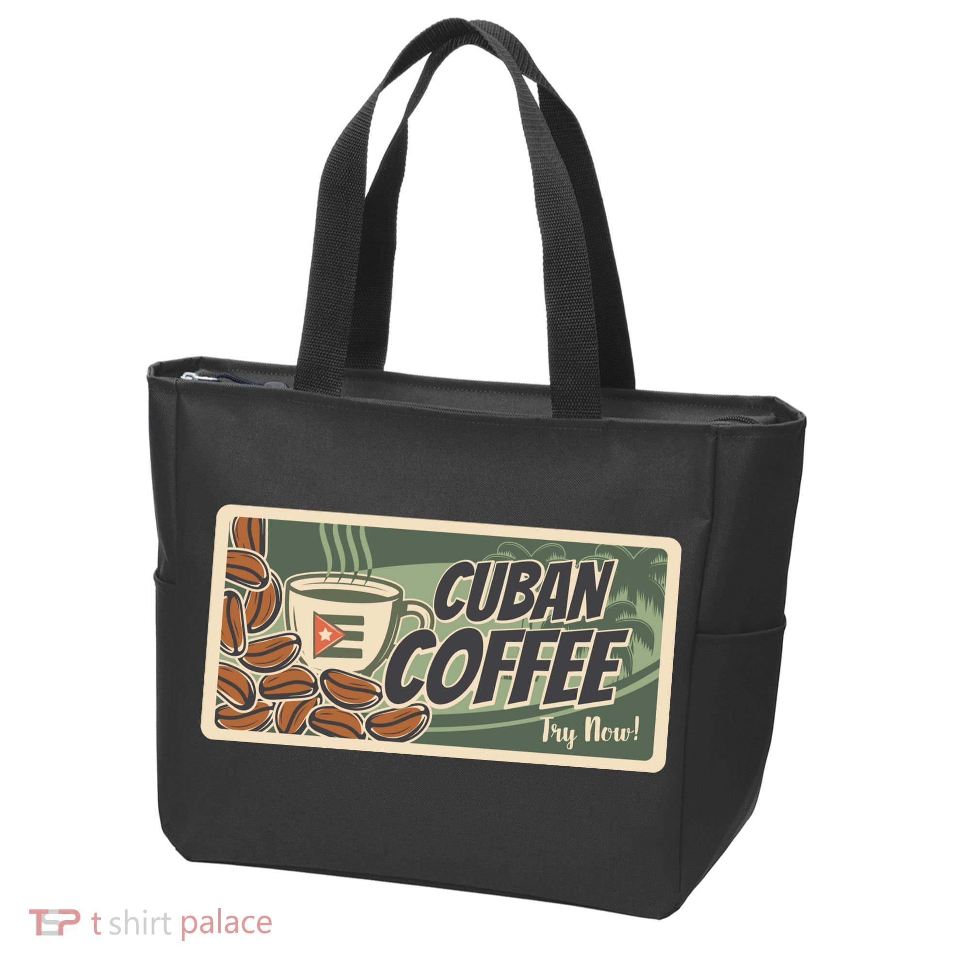 Cuba Travel Retro Banner Cuban Coffee Tote Bag