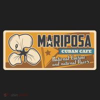 Cuba Travel Retro Cuban Café Mariposa Tumbler thumb 3
